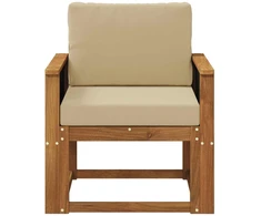 Lauko Vidurinis Sofa Kietos akacijos mediena Natūrali