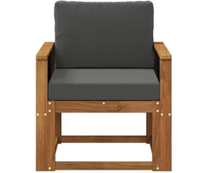 Lauko Vidurinis Sofa Kietos akacijos mediena Natūrali