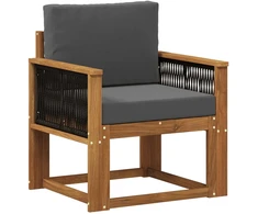 Lauko Vidurinis Sofa Kietos akacijos mediena Natūrali