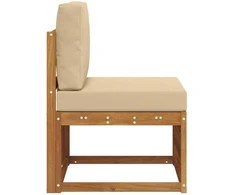 Lauko Vidurinis Sofa Kietos akacijos mediena Natūrali