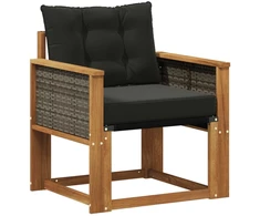 Lauko Vidurinis Sofa Kietos akacijos mediena Natūrali