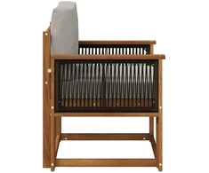 Lauko Vidurinis Sofa Kietos akacijos mediena Natūrali