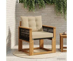 Lauko Vidurinis Sofa Kietos akacijos mediena Natūrali