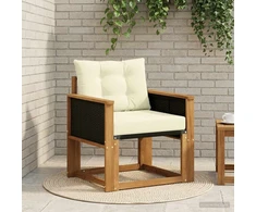 Lauko Vidurinis Sofa Kietos akacijos mediena Natūrali