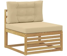 Lauko Vidurinis Sofa Kietos akacijos mediena Balta