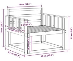 Lauko Vidurinis Sofa Natūrali