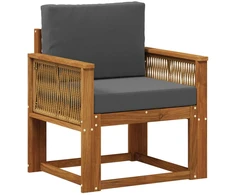 Lauko Vidurinis Sofa Kietos akacijos mediena Natūrali