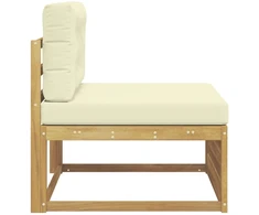 Lauko Vidurinis Sofa Kietos akacijos mediena Balta