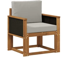 Lauko Vidurinis Sofa Kietos akacijos mediena Natūrali