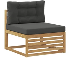 Lauko Vidurinis Sofa Kietos akacijos mediena Balta
