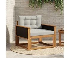 Lauko Vidurinis Sofa Kietos akacijos mediena Natūrali