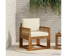 Lauko Vidurinis Sofa Kietos akacijos mediena Natūrali