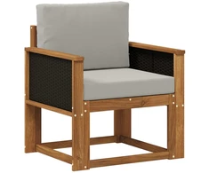 Lauko Vidurinis Sofa Kietos akacijos mediena Natūrali
