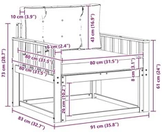 Lauko Vidurinis Sofa Natūrali
