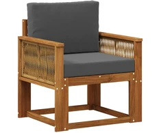 Lauko Vidurinis Sofa Kietos akacijos mediena Natūrali