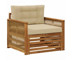 Lauko Vidurinis Sofa Kietos akacijos mediena Natūrali