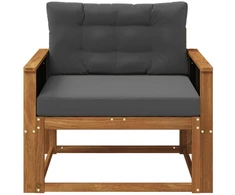 Lauko Vidurinis Sofa Kietos akacijos mediena Natūrali