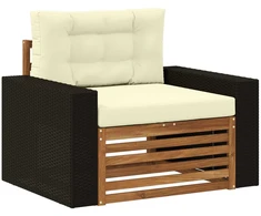 Lauko Vidurinis Sofa Kietos akacijos mediena Natūrali