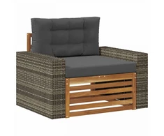 Lauko Vidurinis Sofa Kietos akacijos mediena Natūrali