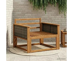 Lauko Vidurinis Sofa Kietos akacijos mediena Natūrali