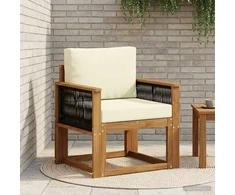 Lauko Vidurinis Sofa Kietos akacijos mediena Natūrali
