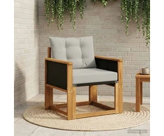 Lauko Vidurinis Sofa Kietos akacijos mediena Natūrali