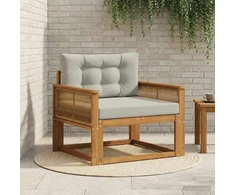 Lauko Vidurinis Sofa Kietos akacijos mediena Natūrali