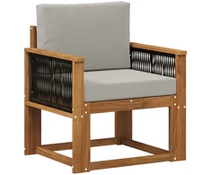 Lauko Vidurinis Sofa Kietos akacijos mediena Natūrali