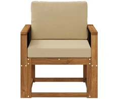 Lauko Vidurinis Sofa Kietos akacijos mediena Natūrali