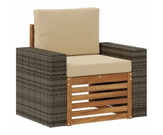 Lauko Vidurinis Sofa Kietos akacijos mediena Natūrali