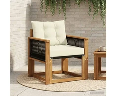 Lauko Vidurinis Sofa Kietos akacijos mediena Natūrali