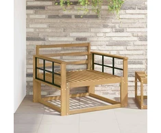 Lauko Vidurinis Sofa Kietos akacijos mediena Balta