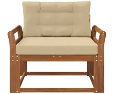 Lauko Vidurinis Sofa Natūrali