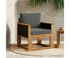 Lauko Vidurinis Sofa Kietos akacijos mediena Natūrali