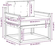 Lauko Vidurinis Sofa Natūrali