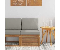 Lauko Vidurinis Sofa Kietos akacijos mediena Natūrali