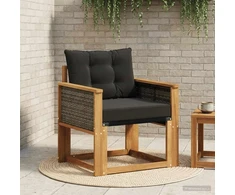 Lauko Vidurinis Sofa Kietos akacijos mediena Natūrali