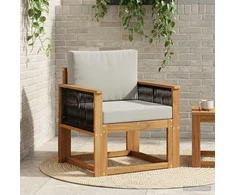 Lauko Vidurinis Sofa Kietos akacijos mediena Natūrali