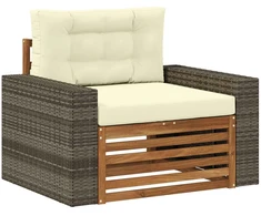 Lauko Vidurinis Sofa Kietos akacijos mediena Natūrali