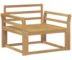 Lauko Vidurinis Sofa Kietos akacijos mediena Balta