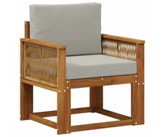 Lauko Vidurinis Sofa Kietos akacijos mediena Natūrali