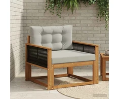 Lauko Vidurinis Sofa Natūrali ir Šviesiai pilka 83 x 91 x 73 cm