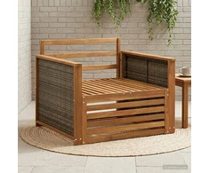 Lauko Vidurinis Sofa Natūrali