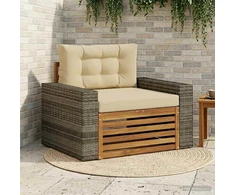 Lauko Vidurinis Sofa Natūrali