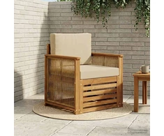 Lauko Vidurinis Sofa Natūrali