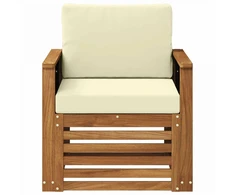 Lauko Vidurinis Sofa Natūrali