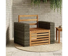 Lauko Vidurinis Sofa Natūrali