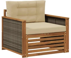 Lauko Vidurinis Sofa Natūrali