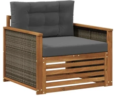 Lauko Vidurinis Sofa Natūrali
