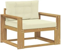 Lauko Vidurinis Sofa Poliesteris Balta